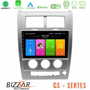 Bizzar cs Series 4core Android13 2+32gb Jeep Cherokee (Kk) 2008-2012 Navigation Multimedia Tablet 10 u-cs-Jp1618