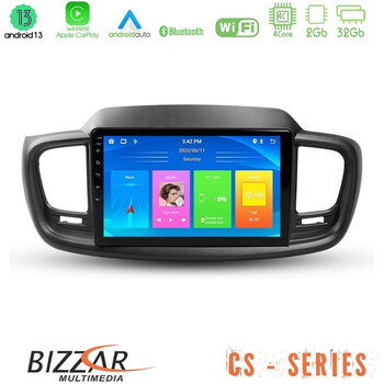 Bizzar cs Series 4core Android13 2+32gb kia Sorento 2018-2021 Navigation Multimedia Tablet 9 u-cs-Ki0248