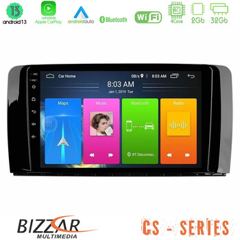 Bizzar cs Series 4core Android13 2+32gb Mercedes r Class Navigation Multimedia Tablet 9 u-cs-Mb0781