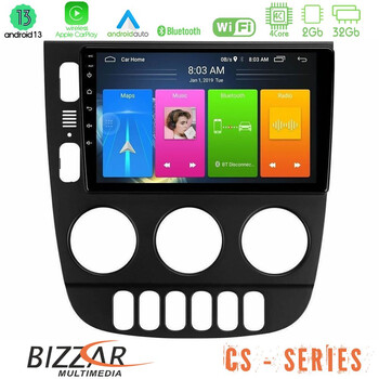 Bizzar cs Series 4core Android13 2+32gb Mercedes ml Class 1998-2005 Navigation Multimedia Tablet 9 u-cs-Mb1418