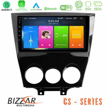 Bizzar cs Series 4core Android13 2+32gb Mazda rx8 2008-2012 Navigation Multimedia Tablet 9 u-cs-Mz0452