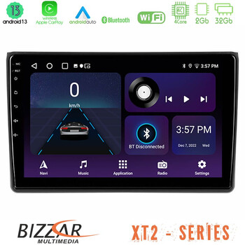 Bizzar xt2 Series 4core Android13 2+32gb Audi a4 b7 Navigation Multimedia Tablet 9 u-xt2-Au0827
