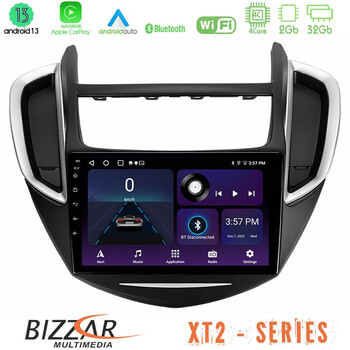 Bizzar xt2 Series 4core Android13 2+32gb Chevrolet Trax 2013-2020 Navigation Multimedia Tablet 9 u-xt2-Cv0053