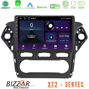 Bizzar xt2 Series 4core Android13 2+32gb Ford Mondeo 2011-2014 Navigation Multimedia Tablet 9 u-xt2-Fd0920