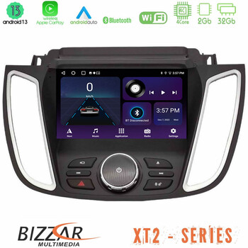 Bizzar xt2 Series 4core Android13 2+32gb Ford Kuga/c-max 2013-2019 Navigation Multimedia Tablet 9 u-xt2-Fd2025