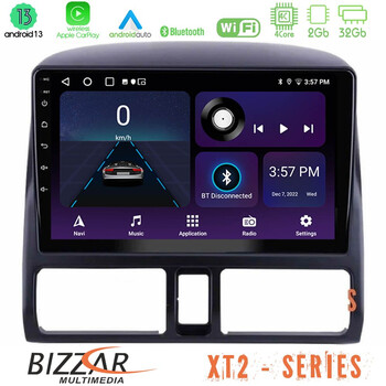 Bizzar xt2 Series 4core Android13 2+32gb Honda crv 2002-2006 Navigation Multimedia Tablet 9 u-xt2-Hd0873