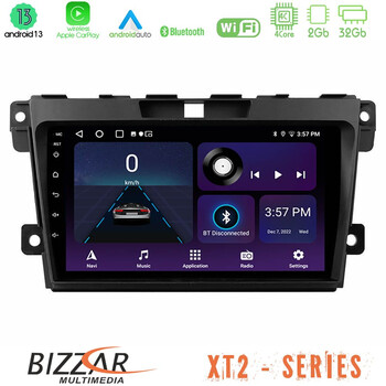 Bizzar xt2 Series 4core Android13 2+32gb Mazda cx-7 2007-2011 Navigation Multimedia Tablet 9 u-xt2-Mz968