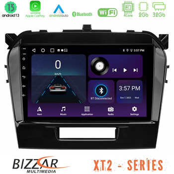 Bizzar xt2 Series 4core Android13 2+32gb Suzuki Vitara 2015-2021 Navigation Multimedia Tablet 9 u-xt2-Sz0162