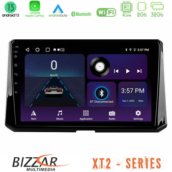 Bizzar xt2 Series 4core Android13 2+32gb Toyota Corolla 2019-2022 Navigation Multimedia Tablet 9 u-xt2-Ty0597