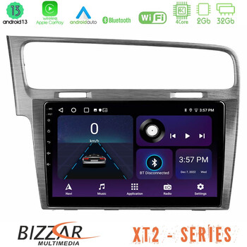 Bizzar xt2 Series 4core Android13 2+32gb vw Golf 7 Navigation Multimedia Tablet 10 u-xt2-Vw0003al