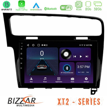 Bizzar xt2 Series 4core Android13 2+32gb vw Golf 7 Navigation Multimedia Tablet 10 u-xt2-Vw0003pb