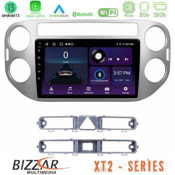 Bizzar xt2 Series 4core Android13 2+32gb vw Tiguan Navigation Multimedia Tablet 9 u-xt2-Vw0083