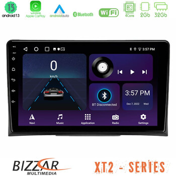 Bizzar xt2 Series 4core Android13 2+32gb vw Transporter 2003-2015 Navigation Multimedia Tablet 9 u-xt2-Vw0497