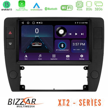 Bizzar xt2 Series 4core Android13 2+32gb vw Passat b5 2001-2005 Navigation Multimedia Tablet 9 u-xt2-Vw1370