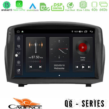 Cadence qg Series 8core Android13 4+64gb Ford Fiesta 2008-2012 Navigation Multimedia Tablet 9 (Oem Style) u-qg-Fd1451