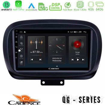 Cadence qg Series 8core Android13 4+64gb Fiat 500x Navigation Multimedia Tablet 9 u-qg-Ft230