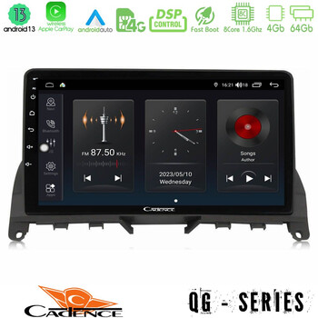 Cadence qg Series 8core Android13 4+64gb Mercedes c Class W204 Navigation Multimedia Tablet 9 u-qg-Mb0842