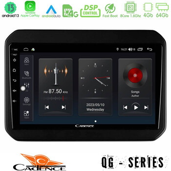 Cadence qg Series 8core Android13 4+64gb Suzuki Ignis Navigation Multimedia Tablet 9 u-qg-Sz580