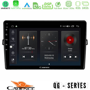 Cadence qg Series 8core Android13 4+64gb Toyota Auris Navigation Multimedia Tablet 10 u-qg-Ty472