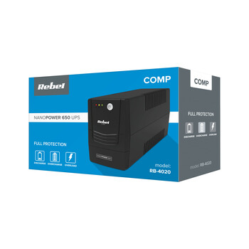 RB-4020 . UPS Nanopower 650 Offline 650VA 360W 230V 50Hz Rebel