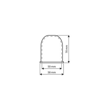 L1594.2 ΚΑΠΑΚΙ ΚΟΤΣΑΔΟΡΟΥ ΠΛΑΣΤΙΚΟ (ABS) 70x58mm ΑΔΙΑΒΡΟΧΟ ΜΑΥΡΟ ΓΥΑΛΙΣΤΕΡΟ LAMPA - 1 τεμ.