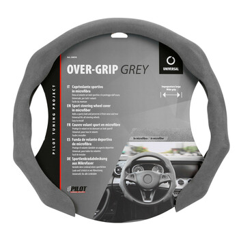 L3307.8 ΗΜΙ-ΚΑΛΥΜΜΑ ΤΙΜΟΝΙΟΥ MICROFIBRE ΓΚΡΙ ΧΡΩΜΑ OVER GRIP LAMPA - 1 τεμ.