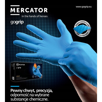 MER20310/AM ΓΑΝΤΙΑ ΝΙΤΡΙΛΙΟΥ MERCATOR GOGRIP ΣΕ ΜΑΥΡΟ ΧΡΩΜΑ SMALL (S) ΑΜΙΟ - 50 ΤΕΜ.