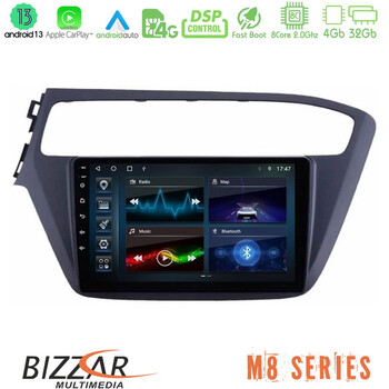 Bizzar m8 Series Hyundai i20 2018-2020 8core Android13 4+32gb Navigation Multimedia Tablet 9 u-m8-Hy1961