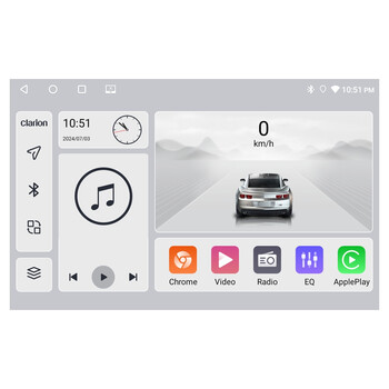Clarion Gl700 Lite Series 8core Android11 2+32gb Navigation Multimedia Tablet 10 με Carplay &Amp; Android Auto u-G72l-10