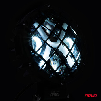 03698/AM ΠΡΟΒΟΛΕΑΣ ΕΡΓΑΣΙΑΣ ΣΤΡΟΓΓΥΛΟΣ X-LIGHT 5.500lm 9>36V 60W 6.000K 9 led Φ170x170x65mm 4 ΧΡΗΣΕΩΝ ΑΜΙΟ - 1 ΤΕΜ.