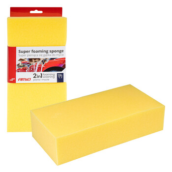 03842/AM ΣΦΟΥΓΓΑΡΙ ΠΛΥΣΙΜΑΤΟΣ 2in1 SUPER FOAMING 28x14x7cm  ΑΜΙΟ - 1 ΤΕΜ.