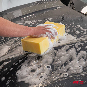 03842/AM ΣΦΟΥΓΓΑΡΙ ΠΛΥΣΙΜΑΤΟΣ 2in1 SUPER FOAMING 28x14x7cm  ΑΜΙΟ - 1 ΤΕΜ.
