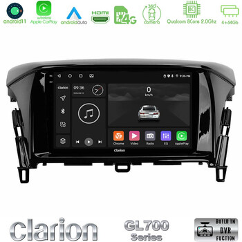 Clarion Gl700 Series 8core Android11 4+64gb Mitsubishi Eclipse Cross Navigation Multimedia Tablet 9 με Carplay &Amp; Android Auto u-gl7-Mt2021