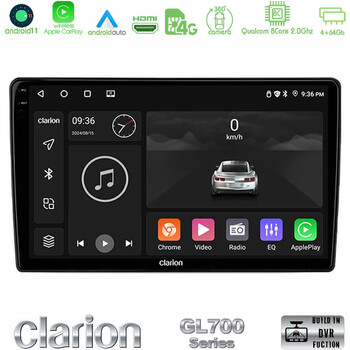 Clarion Gl700 Series 8core Android11 4+64gb Hyundai Ix35 Navigation Multimedia Tablet 10 με Carplay &Amp; Android Auto u-gl7-Hy0609