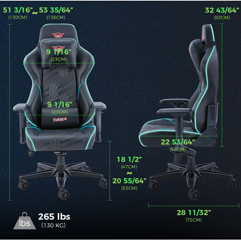 Gaming Καρέκλα - Eureka Ergonomic® ERK-YYK-GC-03