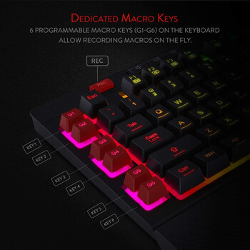 Gaming πληκτρολόγιο - Redragon K512 RGB Shiva
