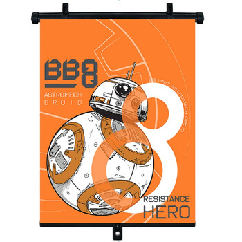 S59320/AM ΚΟΥΡΤΙΝΑΚΙ ΗΛΙΟΠΡΟΣΤΑΣΙΑΣ ΣΕ ΡΟΛΟ STAR WARS 36x45cm ΓΙΑ ΠΛΑΙΝΟ ΤΖΑΜΙ/ΠΙΣΩ ΠΑΡΜΠΡΙΖ AMIO - 1 Τεμ.