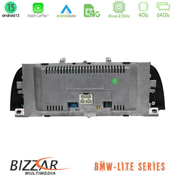 Bizzar Lite Series bmw 5 Series F10/f11 nbt Android13 8core (4+64gb) Navigation Multimedia 10.25″ hd Black Panel (Oem Style) u-Bm66319u