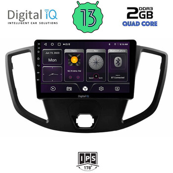 DIGITAL IQ BXB 1179_GPS  (9inc) MULTIMEDIA TABLET for FORD TRANSIT mod. 2014-2020