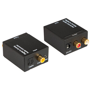 DM-91-201 . Μετατροέας Toslink-coaxial σε 2x RCA