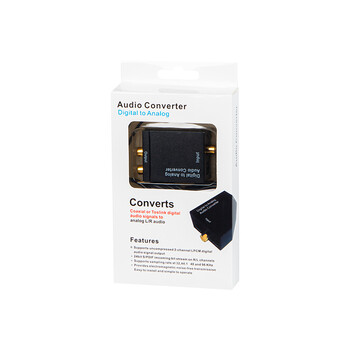 DM-91-201 . Μετατροέας Toslink-coaxial σε 2x RCA