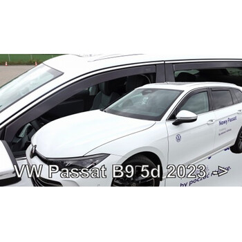 ΑΝΕΜ.SET31039 ΑΝΕΜΟΘΡΑΥΣΤΕΣ ΓΙΑ VW PASSAT B9 5D 2023+ ΣΕΤ ΑΥΤΟΚΙΝΗΤΟΥ ΑΠΟ ΕΥΚΑΜΠΤΟ ΦΙΜΕ ΠΛΑΣΤΙΚΟ HEKO - 4 ΤΕΜ.