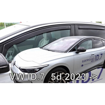 ΑΝΕΜ.SET31041 ΑΝΕΜΟΘΡΑΥΣΤΕΣ ΓΙΑ VW ID.7 5D 2023+ ΣΕΤ ΑΥΤΟΚΙΝΗΤΟΥ ΑΠΟ ΕΥΚΑΜΠΤΟ ΦΙΜΕ ΠΛΑΣΤΙΚΟ HEKO - 4 ΤΕΜ.
