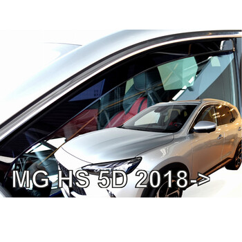 ΑΝΕΜ.23804 ΑΝΕΜΟΘΡΑΥΣΤΕΣ ΓΙΑ MG HS 5D 2018+ ΖΕΥΓΑΡΙ ΑΠΟ ΕΥΚΑΜΠΤΟ ΦΙΜΕ ΠΛΑΣΤΙΚΟ HEKO - 2 ΤΕΜ