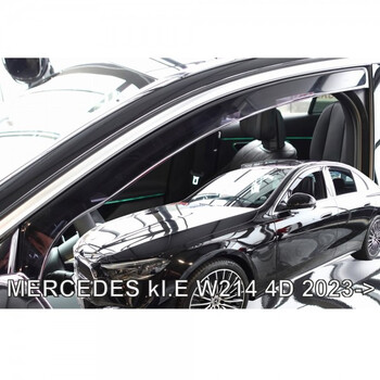 ΑΝΕΜ.SET23649 ΑΝΕΜΟΘΡΑΥΣΤΕΣ ΓΙΑ MERCEDES W214 4D 2023+ ΣΕΤ ΑΥΤΟΚΙΝΗΤΟΥ ΑΠΟ ΕΥΚΑΜΠΤΟ ΦΙΜΕ ΠΛΑΣΤΙΚΟ HEKO - 4 ΤΕΜ.