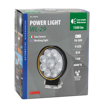 L7237.0 ΠΡΟΒΟΛΕΑΣ ΕΡΓΑΣΙΑΣ WL-29 10/30V 15W 1500lm 6.000k 9LED COMBO (ΔΙΑΘΛΑΣΗΣ) ΣΤΡΟΓΓΥΛΟΣ 135x110mm LAMPA - 1 τεμ.