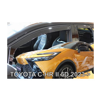 ΑΝΕΜ.SET29683 ΑΝΕΜΟΘΡΑΥΣΤΕΣ ΓΙΑ TOYOTA C-HR 5D 2023+ ΖΕΥΓΑΡΙ ΑΠΟ ΕΥΚΑΜΠΤΟ ΦΙΜΕ ΠΛΑΣΤΙΚΟ HEKO - 2 ΤΕΜ