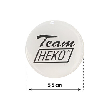 ΑΥΤ.HEKO/2 HEKO ΑΥΤΟΚΟΛΛΗΤΑ ΖΑΝΤΩΝ 5,5 cm ΛΕΥΚΟ/ΜΑΥΡΟ ΣΜΑΛΤΟΥ - 4 ΤΕΜ.