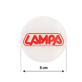 ΑΥΤ.LAMPA/1 LAMPA ΑΥΤΟΚΟΛΛΗΤΑ ΖΑΝΤΩΝ 5 cm ΛΕΥΚΟ/ΚΟΚΚΙΝΟ ΣΜΑΛΤΟΥ - 4 ΤΕΜ.