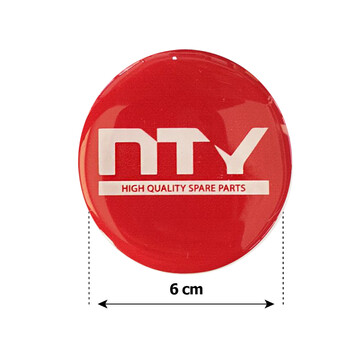 ΑΥΤ.NTY/3 NTY ΑΥΤΟΚΟΛΛΗΤΑ ΖΑΝΤΩΝ 6 cm ΛΕΥΚΟ/ΜΠΟΡΝΤΟ ΣΜΑΛΤΟΥ - 4 ΤΕΜ.
